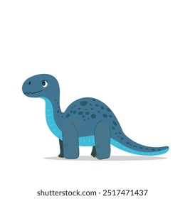 Ilustração de dinossauro de desenho animado bonito, perfeito para produtos infantis, decoração e desenhos divertidos