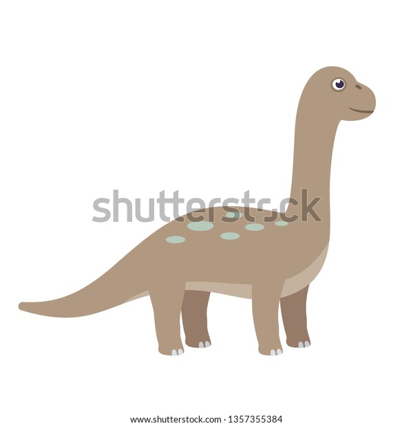 cute long neck dinosaur