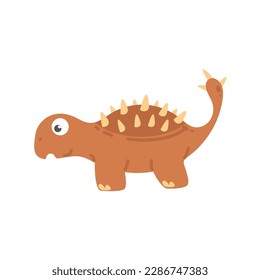 Cute cartoon dinosaur for nursery decoration.