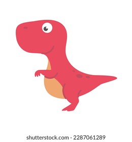 Cute cartoon dinosaur for nursery decoration.