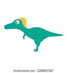 Cute cartoon dinosaur for nursery decoration.