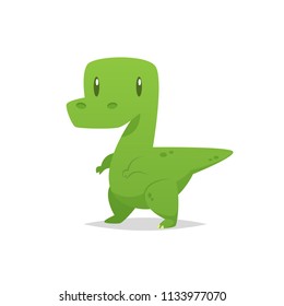 Cute cartoon dinosaur vector