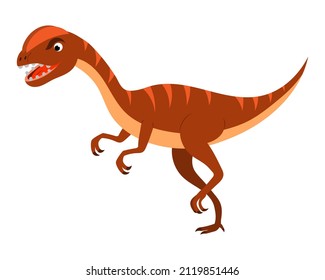 cute cartoon dinosaur . vector isolated on a white background.