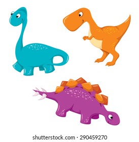 Cute Cartoon Dinosaurs