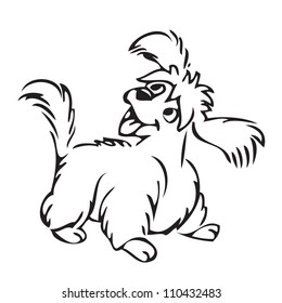 Cute cartoon dog