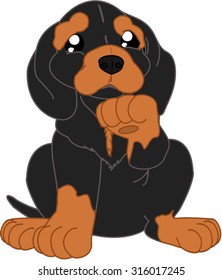 cute cartoon dog