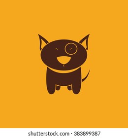Cute cartoon dog
