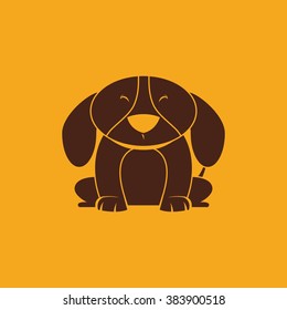Cute cartoon dog