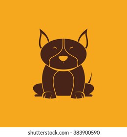 Cute cartoon dog