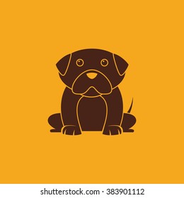 Cute cartoon dog