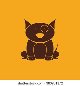 Cute cartoon dog