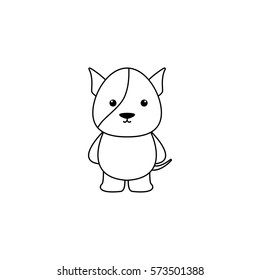 Cute Cartoon dog