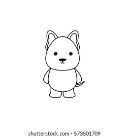Cute Cartoon dog