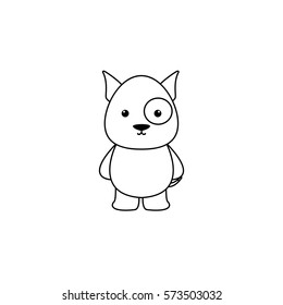 Cute Cartoon dog