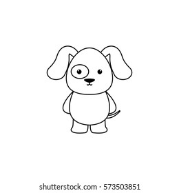 Cute Cartoon dog