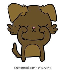 perro de dibujos animados adorables