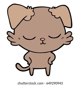 perro de dibujos animados adorables