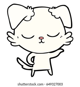 perro de dibujos animados adorables