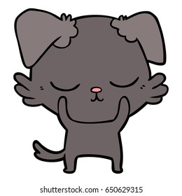 cute cartoon dog