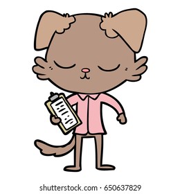 perro de dibujos animados adorables