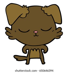 perro de dibujos animados adorables