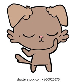 perro de dibujos animados adorables