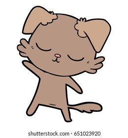 perro de dibujos animados adorables