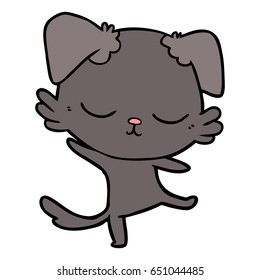 bonitinho cão de desenho animado