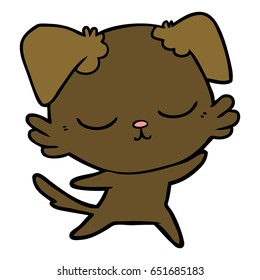 perro de dibujos animados adorables