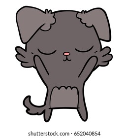 perro de dibujos animados adorables