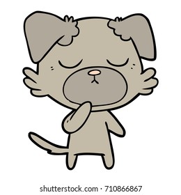 perro de dibujos animados adorables