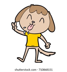perro de dibujos animados adorables