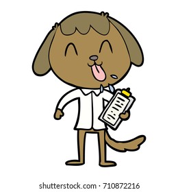 perro de dibujos animados adorables