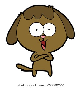 perro de dibujos animados adorables