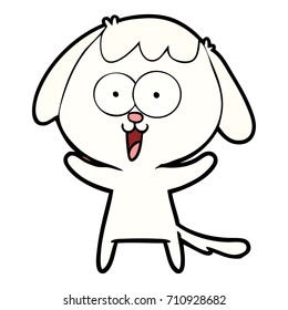 perro de dibujos animados adorables