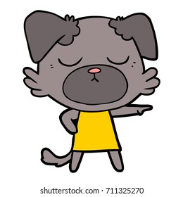 perro de dibujos animados adorables