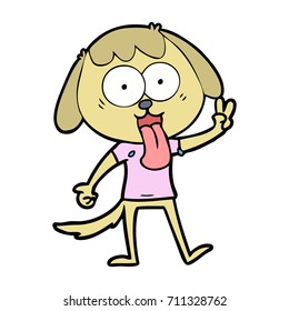 perro de dibujos animados adorables