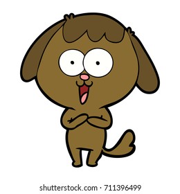 perro de dibujos animados adorables