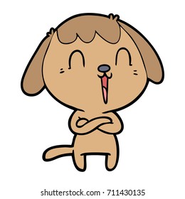 perro de dibujos animados adorables