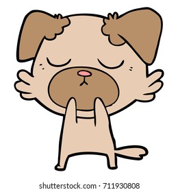 perro de dibujos animados adorables