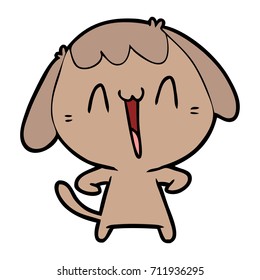 perro de dibujos animados adorables