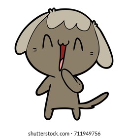 perro de dibujos animados adorables