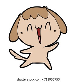 perro de dibujos animados adorables