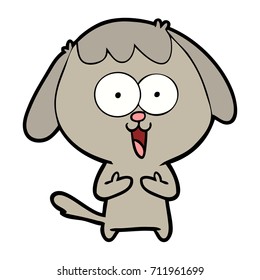 perro de dibujos animados adorables