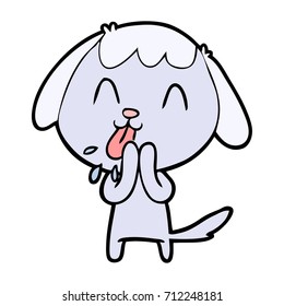 perro de dibujos animados adorables