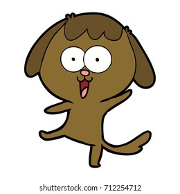 perro de dibujos animados adorables