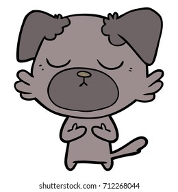 perro de dibujos animados adorables