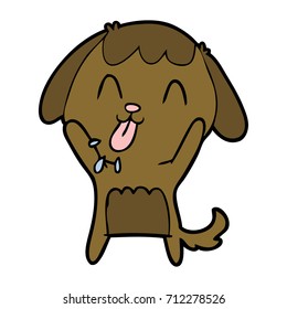 perro de dibujos animados adorables