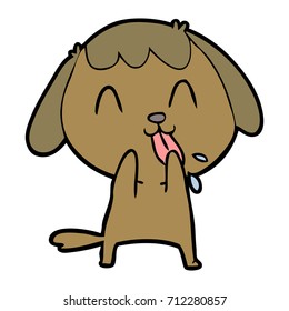 perro de dibujos animados adorables