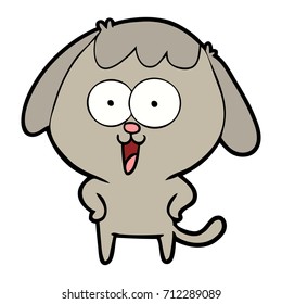 cute cartoon dog